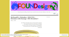 Desktop Screenshot of foundesign.wordpress.com