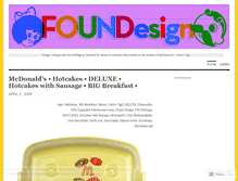 Tablet Screenshot of foundesign.wordpress.com
