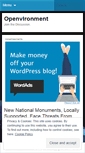 Mobile Screenshot of openvironment.wordpress.com