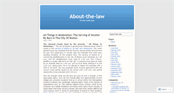 Desktop Screenshot of aboutthelaw.wordpress.com