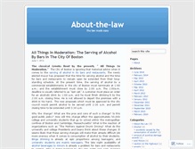 Tablet Screenshot of aboutthelaw.wordpress.com