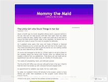 Tablet Screenshot of mommythemaid.wordpress.com