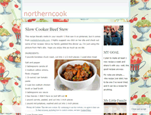 Tablet Screenshot of northerncook.wordpress.com
