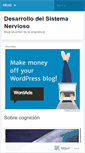 Mobile Screenshot of desarrollodelsistemanervioso.wordpress.com