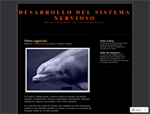 Tablet Screenshot of desarrollodelsistemanervioso.wordpress.com