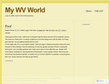 Tablet Screenshot of mywvworld.wordpress.com