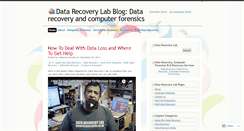 Desktop Screenshot of datarecoverylab.wordpress.com