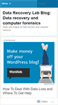 Mobile Screenshot of datarecoverylab.wordpress.com