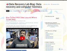 Tablet Screenshot of datarecoverylab.wordpress.com