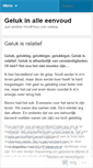 Mobile Screenshot of gelukinalleeenvoud.wordpress.com