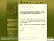 Tablet Screenshot of gelukinalleeenvoud.wordpress.com
