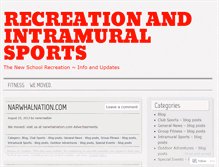 Tablet Screenshot of nsrecreation.wordpress.com