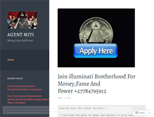 Tablet Screenshot of illuminatistage.wordpress.com