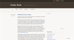 Desktop Screenshot of cuiababrazil.wordpress.com