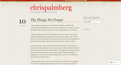 Desktop Screenshot of chrispalmberg.wordpress.com