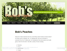 Tablet Screenshot of bobspeachesandapples.wordpress.com