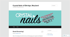 Desktop Screenshot of crystalnailselkridge.wordpress.com