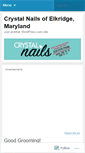 Mobile Screenshot of crystalnailselkridge.wordpress.com