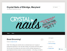 Tablet Screenshot of crystalnailselkridge.wordpress.com