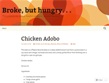 Tablet Screenshot of brokebuthungry.wordpress.com