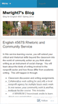 Mobile Screenshot of mwright7.wordpress.com