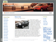 Tablet Screenshot of nissancars.wordpress.com