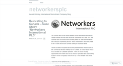 Desktop Screenshot of networkersplc.wordpress.com