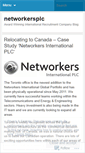 Mobile Screenshot of networkersplc.wordpress.com