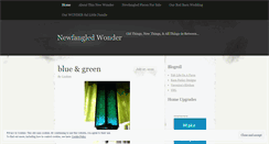 Desktop Screenshot of newfangledwonder.wordpress.com