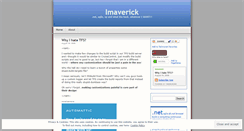 Desktop Screenshot of imaverick.wordpress.com