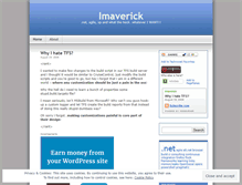 Tablet Screenshot of imaverick.wordpress.com