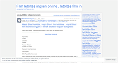 Desktop Screenshot of filmekletolteseingyen.wordpress.com