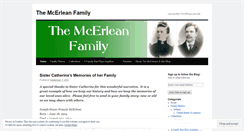 Desktop Screenshot of mcerleanfamily.wordpress.com