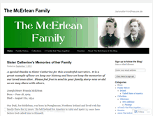 Tablet Screenshot of mcerleanfamily.wordpress.com