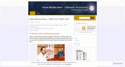 Desktop Screenshot of indianmuslimnews.wordpress.com