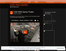 Tablet Screenshot of mw3cod.wordpress.com