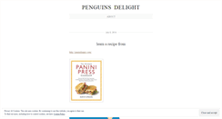 Desktop Screenshot of penguinsdelight.wordpress.com