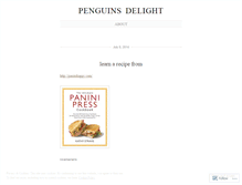 Tablet Screenshot of penguinsdelight.wordpress.com