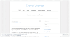 Desktop Screenshot of dwarfaware.wordpress.com