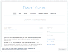 Tablet Screenshot of dwarfaware.wordpress.com