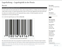 Tablet Screenshot of lagerhaltung.wordpress.com