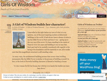 Tablet Screenshot of girlsofwisdom.wordpress.com