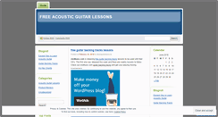 Desktop Screenshot of freeacousticguitarlessons.wordpress.com