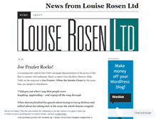 Tablet Screenshot of louiserosenltd.wordpress.com
