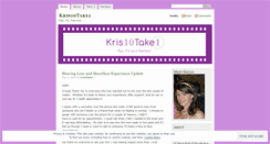 Desktop Screenshot of kris10take1.wordpress.com