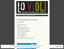 Tablet Screenshot of lovioli.wordpress.com