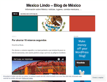 Tablet Screenshot of mexicolindo.wordpress.com