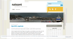 Desktop Screenshot of naissant.wordpress.com