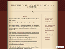 Tablet Screenshot of bhaktivedantaacademy.wordpress.com