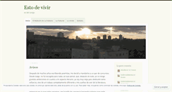Desktop Screenshot of estodevivir.wordpress.com